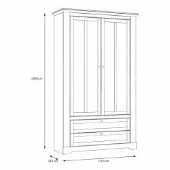 Ridgevalley Vitrinenschrank Sandvik - Inkl. Beleuchtung - Eiche Weiß Dekor / Eiche Nelson Dekor -WOHNZIMMERMÖBEL Verkäufe 1000342502 220331 500 SKETCH DETAILS P000000001000342502 sketch