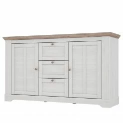 Ridgevalley Sideboard Sandvik I - Eiche Weiß Dekor / Eiche Nelson Dekor