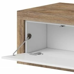 Loftscape Couchtisch Shipley - Hochglanz Weiß / Eiche Dekor -WOHNZIMMERMÖBEL Verkäufe 1000342830 220412 050 DETAILS P000000001000342830