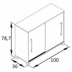 Schildmeyer Kommode Milo - Eiche Landhaus Dekor -WOHNZIMMERMÖBEL Verkäufe 1000342924 220331 500 SKETCH DETAILS P000000001000342924 sketch