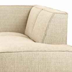 Studio Copenhagen Ecksofa Pernu II - Flachgewebe Costa: Schneeweiß - Ottomane davorstehend rechts -WOHNZIMMERMÖBEL Verkäufe 1000342978 220405 090 DETAILS P000000001000342978