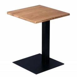 Red Living Beistelltisch Rhyll I - Wildeiche massiv / Metall - Wildeiche / Schwarz