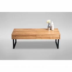 Red Living Couchtisch Rexburg - Wildeiche massiv / Metall - Wildeiche / Schwarz -WOHNZIMMERMÖBEL Verkäufe 1000343566 220401 040 DETAILS P000000001000343566