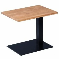 Red Living Beistelltisch Rhyll II - Wildeiche massiv / Metall - Wildeiche / Schwarz