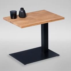 Red Living Beistelltisch Rhyll II - Wildeiche massiv / Metall - Wildeiche / Schwarz -WOHNZIMMERMÖBEL Verkäufe 1000343569 220401 040 DETAILS P000000001000343569