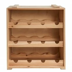 Butlers Weinregal VINOTHEK - Tannenholz - Beige -WOHNZIMMERMÖBEL Verkäufe 1000343936 220406 040 DETAILS P000000001000343936