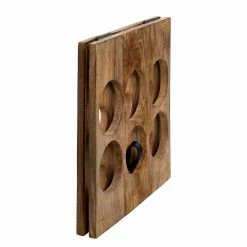 Butlers Weinregal MANGO DAYS II - Mangoholz - Braun -WOHNZIMMERMÖBEL Verkäufe 1000343945 220406 040 DETAILS P000000001000343945