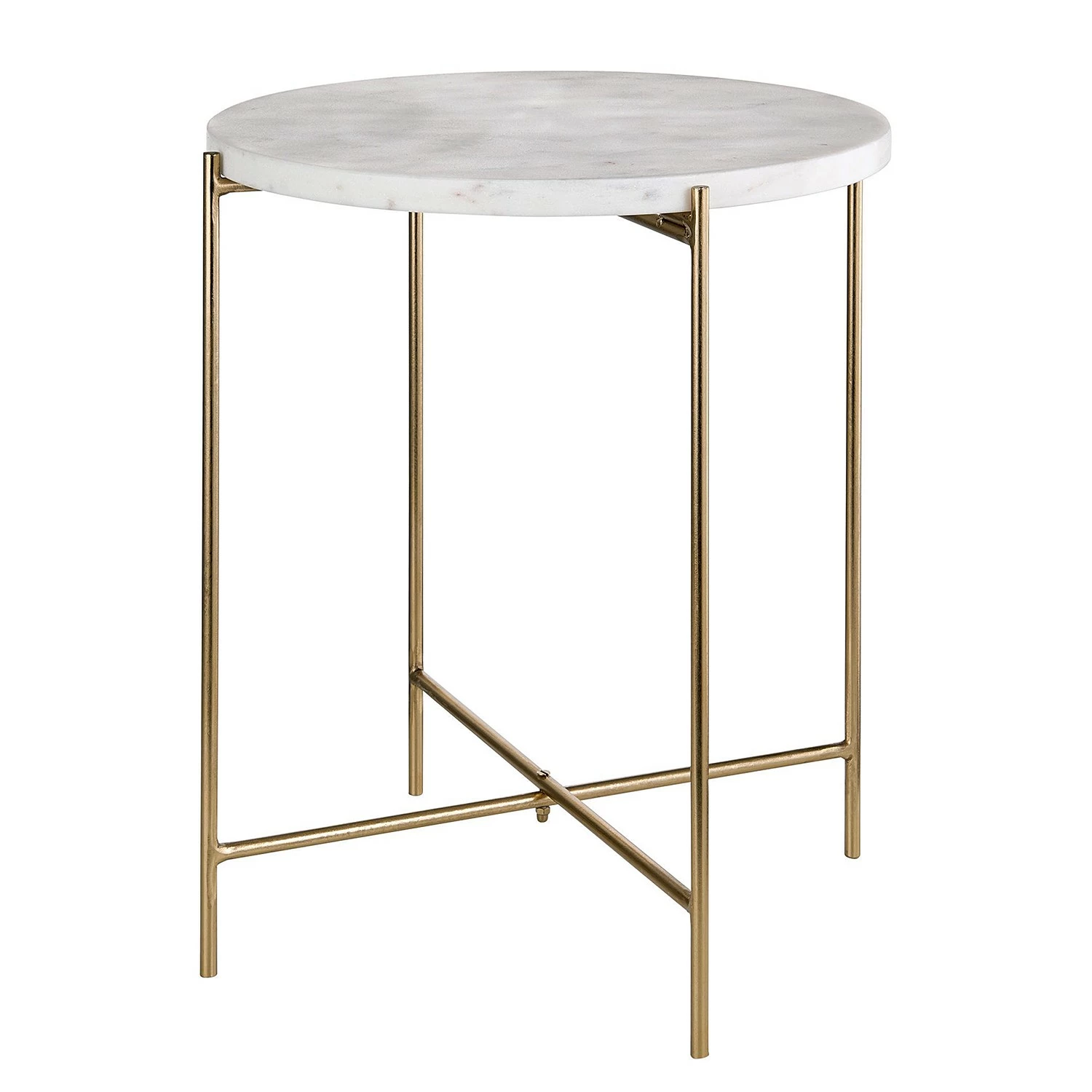 Butlers Beistelltisch MARBLE - Marmor / Eisen - Weiß 1 Butlers Beistelltisch MARBLE - Marmor / Eisen - Weiß