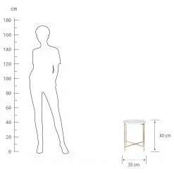 Butlers Beistelltisch MARBLE - Marmor / Eisen - Weiß 7 Butlers Beistelltisch MARBLE - Marmor / Eisen - Weiß -WOHNZIMMERMÖBEL Verkäufe 1000343987 220406 500 SKETCH DETAILS P000000001000343987 sketch