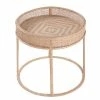 Butlers Beistelltisch BOHO LOUNGE - Rattan / Eisen - Natur
