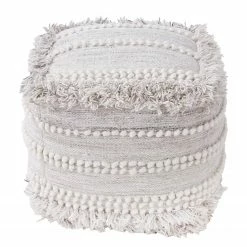 Butlers Pouf BOHO LOUNGE - Wolle - Creme 7 Butlers Pouf BOHO LOUNGE - Wolle - Creme -WOHNZIMMERMÖBEL Verkäufe 1000344063 220406 040 DETAILS P000000001000344063