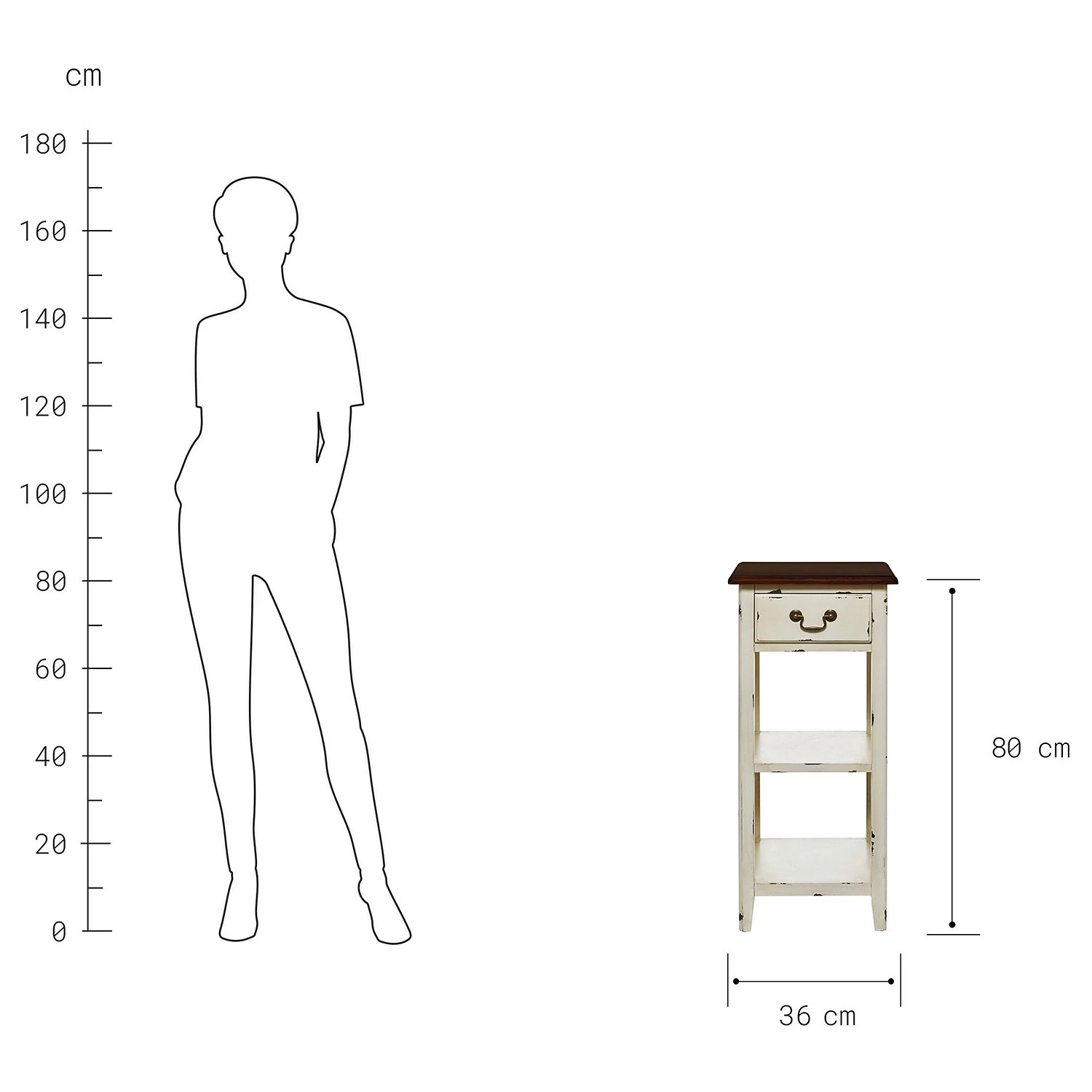 Butlers Konsolentisch CABOTT COVE - Eschenholz - Creme / Braun 11 Butlers Konsolentisch CABOTT COVE - Eschenholz - Creme / Braun – Bild 11