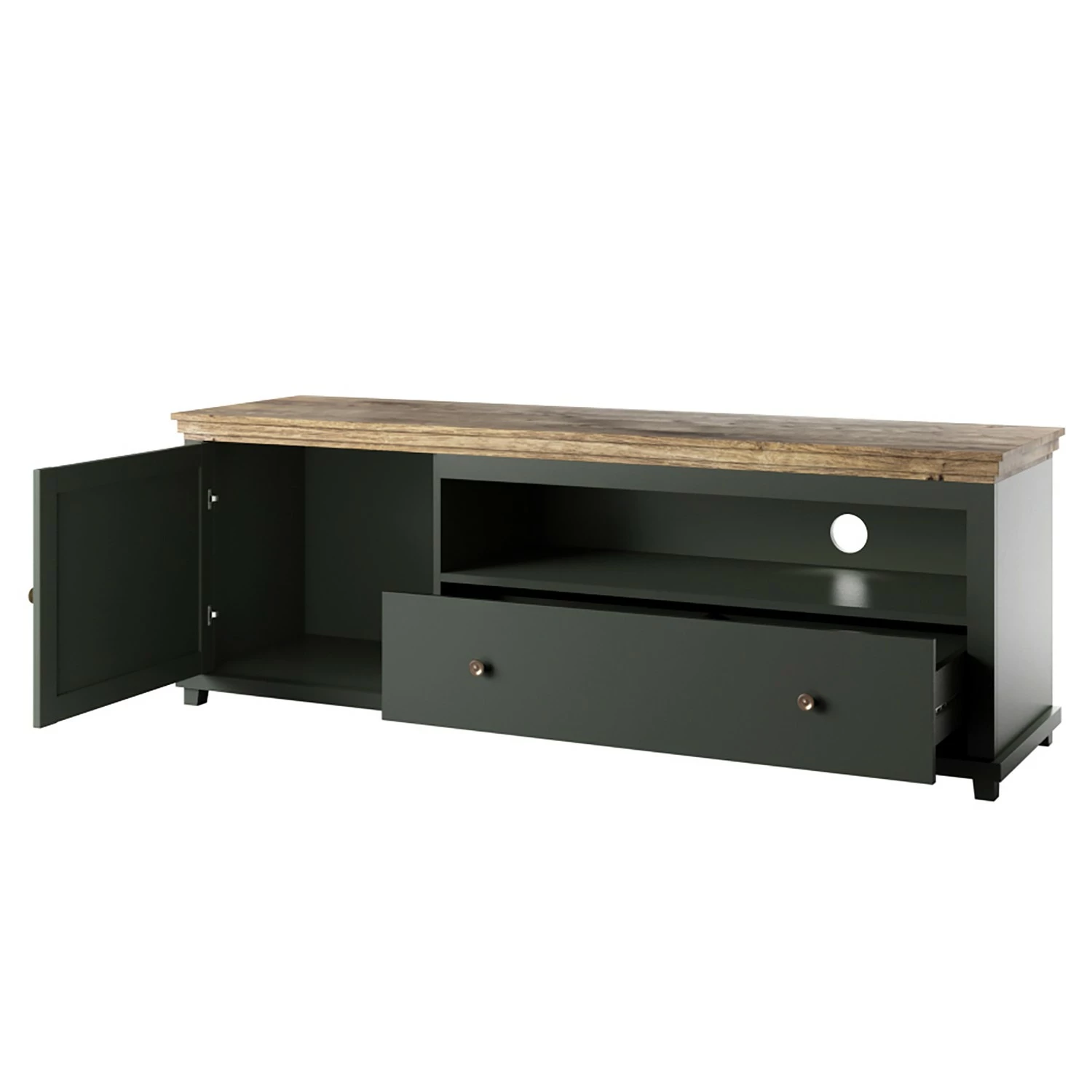 Ridgevalley Wohnwand Emmanuela I (3-teilig) - Dunkelgrün 3 Ridgevalley Wohnwand Emmanuela I (3-teilig) - Dunkelgrün – Bild 3