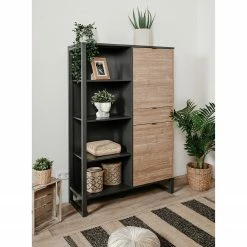 Loftscape Schrank Mid West - Bambus Dekor / Anthrazit -WOHNZIMMERMÖBEL Verkäufe 1000344590 220407 021 MOOD DETAILS P000000001000344590 mood