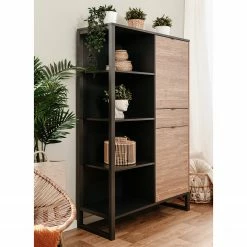 Loftscape Schrank Mid West - Bambus Dekor / Anthrazit -WOHNZIMMERMÖBEL Verkäufe 1000344590 220407 024 MOOD DETAILS P000000001000344590 mood