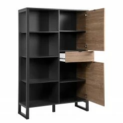 Loftscape Schrank Mid West - Bambus Dekor / Anthrazit -WOHNZIMMERMÖBEL Verkäufe 1000344590 220407 032 DETAILS P000000001000344590