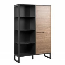 Loftscape Schrank Mid West - Bambus Dekor / Anthrazit -WOHNZIMMERMÖBEL Verkäufe 1000344590 220407 036 DETAILS P000000001000344590