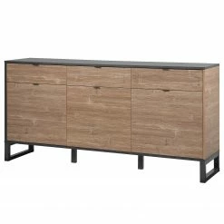 Loftscape Sideboard Mid West I - Bambus Dekor / Anthrazit