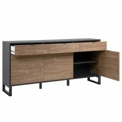 Loftscape Sideboard Mid West I - Bambus Dekor / Anthrazit -WOHNZIMMERMÖBEL Verkäufe 1000344591 220407 031 DETAILS P000000001000344591