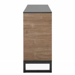 Loftscape Sideboard Mid West I - Bambus Dekor / Anthrazit -WOHNZIMMERMÖBEL Verkäufe 1000344591 220407 033 DETAILS P000000001000344591