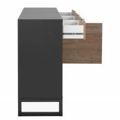 Loftscape Sideboard Mid West I - Bambus Dekor / Anthrazit -WOHNZIMMERMÖBEL Verkäufe 1000344591 220407 035 DETAILS P000000001000344591