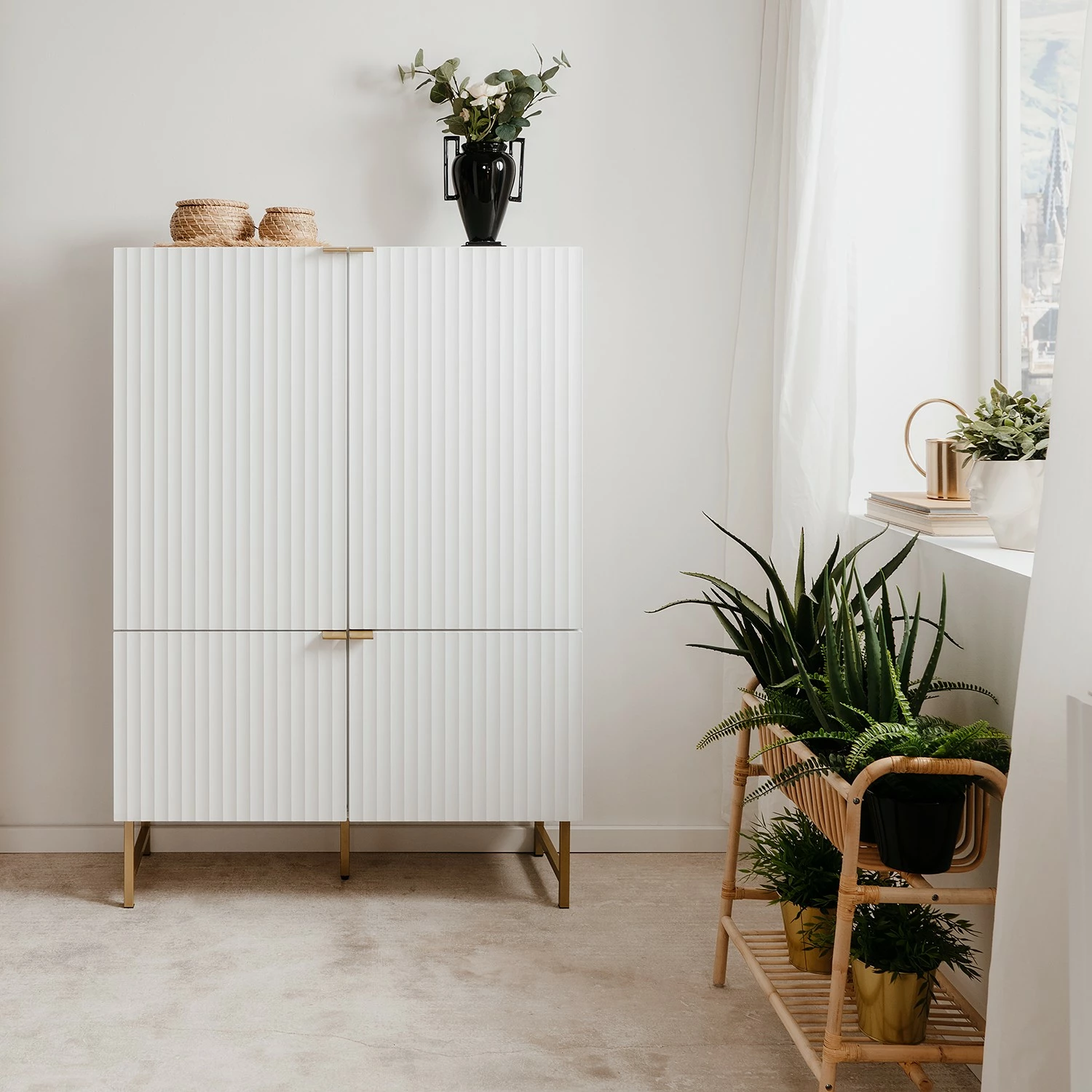 Loftscape Highboard Metropolis - Matt Weiß 3 Loftscape Highboard Metropolis - Matt Weiß – Bild 3