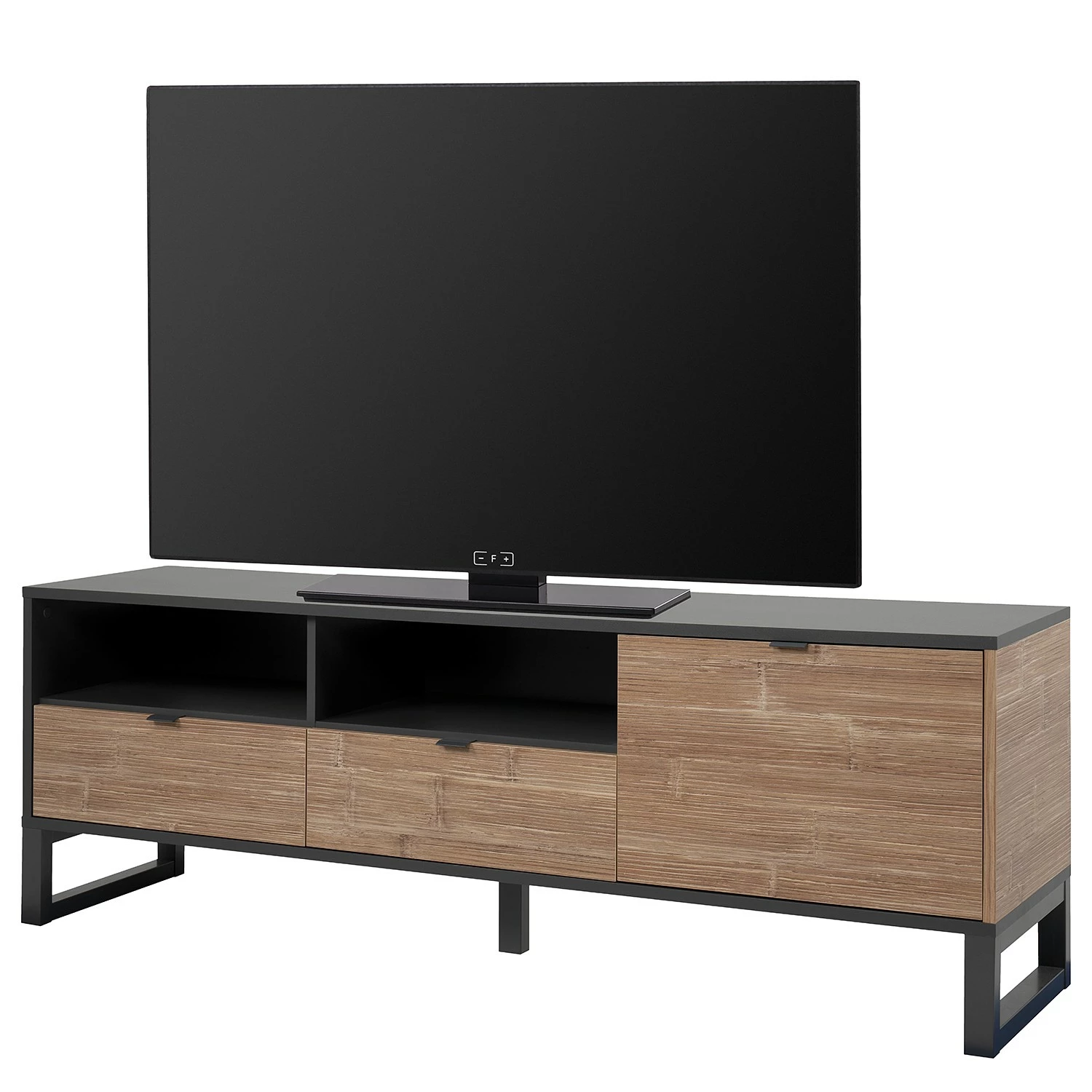 Loftscape TV-Lowboard Mid West - Bambus Dekor / Anthrazit 1 Loftscape TV-Lowboard Mid West - Bambus Dekor / Anthrazit