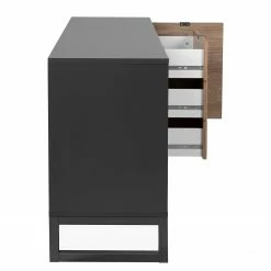 Loftscape Sideboard Mid West II - Bambus Dekor / Anthrazit -WOHNZIMMERMÖBEL Verkäufe 1000344600 220407 035 DETAILS P000000001000344600