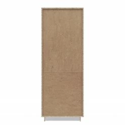 Loftscape Standvitrine Wilander - Inkl. Beleuchtung - Hochglanz Weiß / Eiche Nelson Dekor -WOHNZIMMERMÖBEL Verkäufe 1000344666 220414 050 DETAILS P000000001000344666