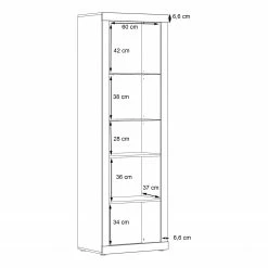 Loftscape Standvitrine Vetras - Hochglanz Weiß / Beton Dekor -WOHNZIMMERMÖBEL Verkäufe 1000344669 220414 501 SKETCH DETAILS P000000001000344669 sketch