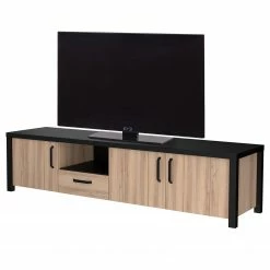 Red Living TV-Lowboard Westlock - Esche Dekor / Schwarz