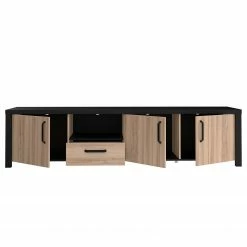 Red Living TV-Lowboard Westlock - Esche Dekor / Schwarz -WOHNZIMMERMÖBEL Verkäufe 1000344670 220414 035 DETAILS P000000001000344670