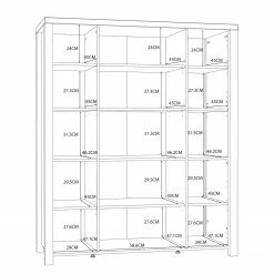 Red Living Highboard Westlock II - Esche Dekor / Schwarz -WOHNZIMMERMÖBEL Verkäufe 1000344677 220414 501 SKETCH DETAILS P000000001000344677 sketch