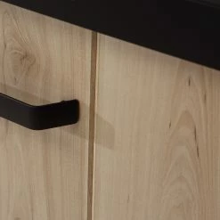 Red Living Sideboard Westlock II - Esche Dekor / Schwarz -WOHNZIMMERMÖBEL Verkäufe 1000344679 220414 055 DETAILS P000000001000344679