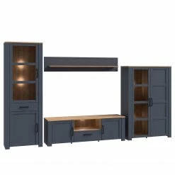 Ridgevalley Wohnwand Vassia II (4-teilig) - Eiche Navy Dekor / Eiche Riviera Dekor -WOHNZIMMERMÖBEL Verkäufe 1000344685 220414 040 DETAILS P000000001000344685
