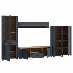 Ridgevalley Wohnwand Vassia II (4-teilig) - Eiche Navy Dekor / Eiche Riviera Dekor -WOHNZIMMERMÖBEL Verkäufe 1000344685 220414 055 DETAILS P000000001000344685