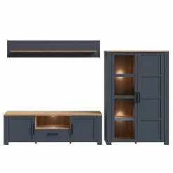 Ridgevalley Wohnwand Vassia I (3-teilig) - Eiche Navy Dekor / Eiche Riviera Dekor -WOHNZIMMERMÖBEL Verkäufe 1000344688 220414 030 DETAILS P000000001000344688