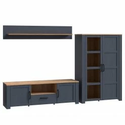 Ridgevalley Wohnwand Vassia I (3-teilig) - Eiche Navy Dekor / Eiche Riviera Dekor -WOHNZIMMERMÖBEL Verkäufe 1000344688 220414 045 DETAILS P000000001000344688