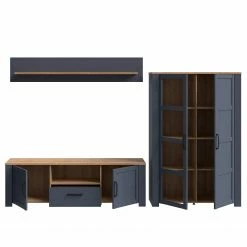 Ridgevalley Wohnwand Vassia I (3-teilig) - Eiche Navy Dekor / Eiche Riviera Dekor -WOHNZIMMERMÖBEL Verkäufe 1000344688 220414 050 DETAILS P000000001000344688