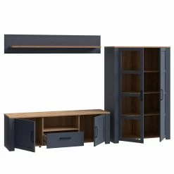 Ridgevalley Wohnwand Vassia I (3-teilig) - Eiche Navy Dekor / Eiche Riviera Dekor -WOHNZIMMERMÖBEL Verkäufe 1000344688 220414 055 DETAILS P000000001000344688