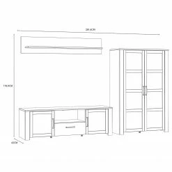 Ridgevalley Wohnwand Vassia I (3-teilig) - Eiche Navy Dekor / Eiche Riviera Dekor -WOHNZIMMERMÖBEL Verkäufe 1000344688 220414 500 SKETCH DETAILS P000000001000344688 sketch