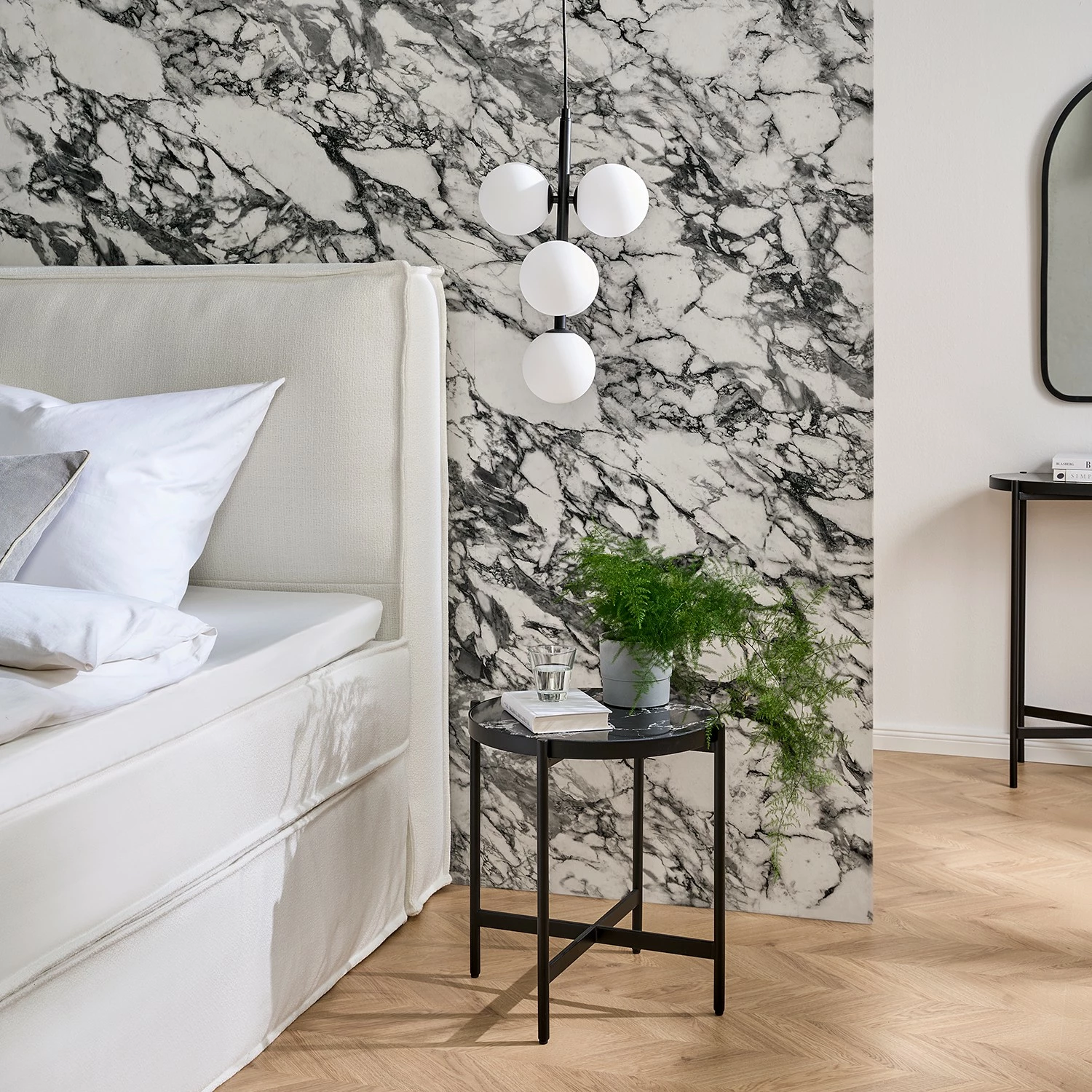 Studio Copenhagen Beistelltisch Abee II - Marmor / Metall - Marmor Schwarz / Schwarz 2 Studio Copenhagen Beistelltisch Abee II - Marmor / Metall - Marmor Schwarz / Schwarz – Bild 2