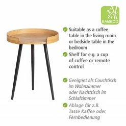 WENKO Beistelltisch Loft - Bambus massiv / Metall - Bambus / Schwarz 13 WENKO Beistelltisch Loft - Bambus massiv / Metall - Bambus / Schwarz -WOHNZIMMERMÖBEL Verkäufe 1000345609 220412 050 DETAILS P000000001000345609