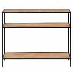 WENKO Konsolentisch Geo - Bambus massiv / Metall - Bambus / Schwarz -WOHNZIMMERMÖBEL Verkäufe 1000345613 220412 030 DETAILS P000000001000345613