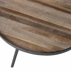 Red Living Couchtisch Vabell (3er-Set) - Teak massiv / Metall - Teak / Schwarz -WOHNZIMMERMÖBEL Verkäufe 1000345806 220428 060 DETAILS P000000001000345806