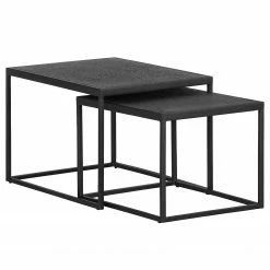 Red Living Beistelltisch Sorken (2er-Set) - Metall - Schwarz