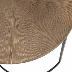 Red Living Beistelltisch Rooster (2er-Set) - Metall - Messing / Schwarz -WOHNZIMMERMÖBEL Verkäufe 1000345809 220428 040 DETAILS P000000001000345809