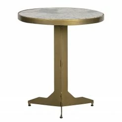 Red Living Beistelltisch Neerpelt - Marmor / Metall - Marmor Weiß / Messing -WOHNZIMMERMÖBEL Verkäufe 1000345816 220428 030 DETAILS P000000001000345816