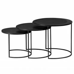 Red Living Beistelltisch Vansö (3er-Set) - Metall - Dunkelbraun -WOHNZIMMERMÖBEL Verkäufe 1000345820 220428 040 DETAILS P000000001000345820