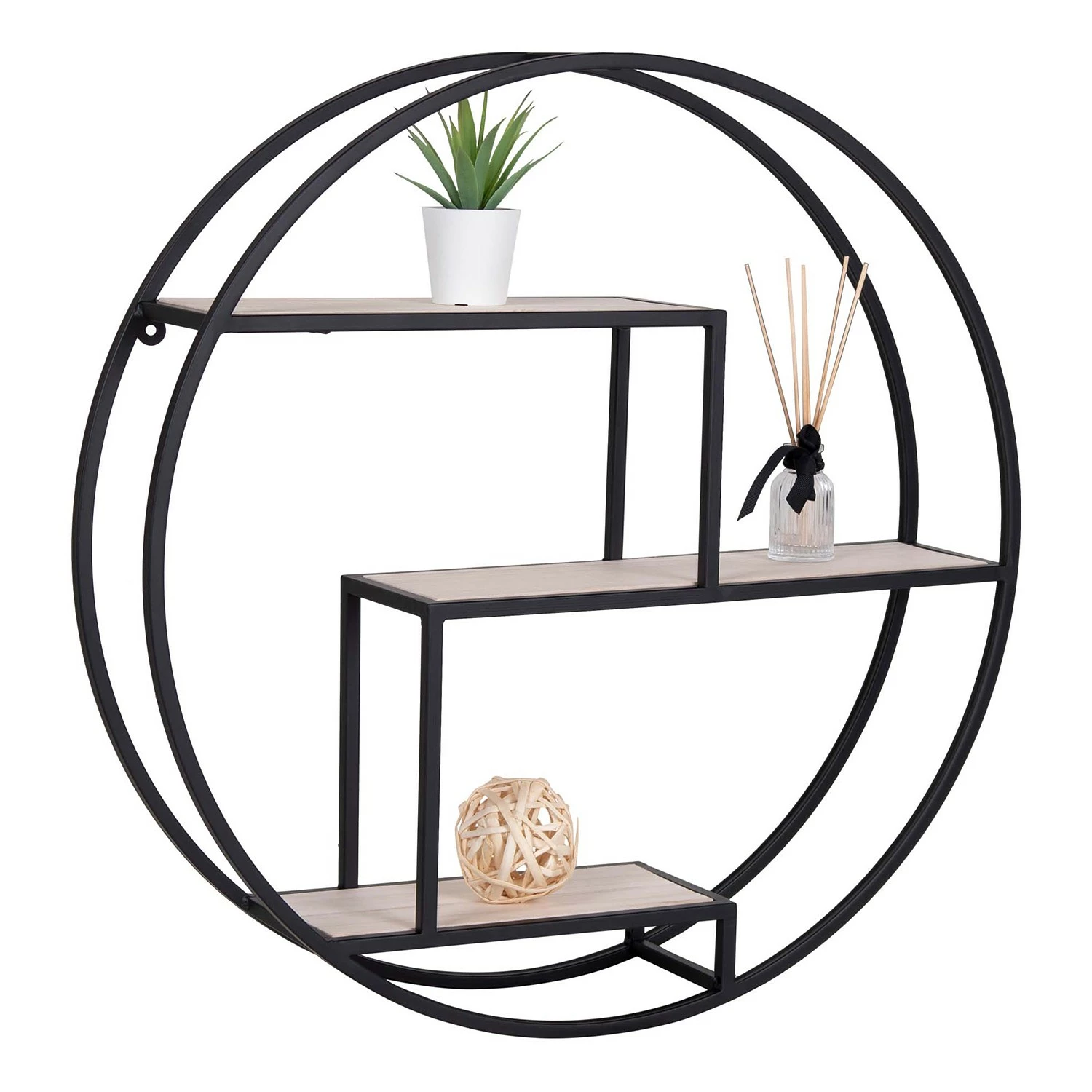 Red Living Wandregal Sling - Paulownia massiv / Metall - Paulownia / Schwarz 4 Red Living Wandregal Sling - Paulownia massiv / Metall - Paulownia / Schwarz – Bild 4